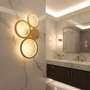 Bring timeless elegance and modern artistry into your home with the Modern Brass Wall Sconce Lighting – Crystal and Brass Circles. Expertly crafted with glistening textured crystal and luxurious brass