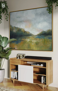 Hand painted on canvas - 42x52 with  frame