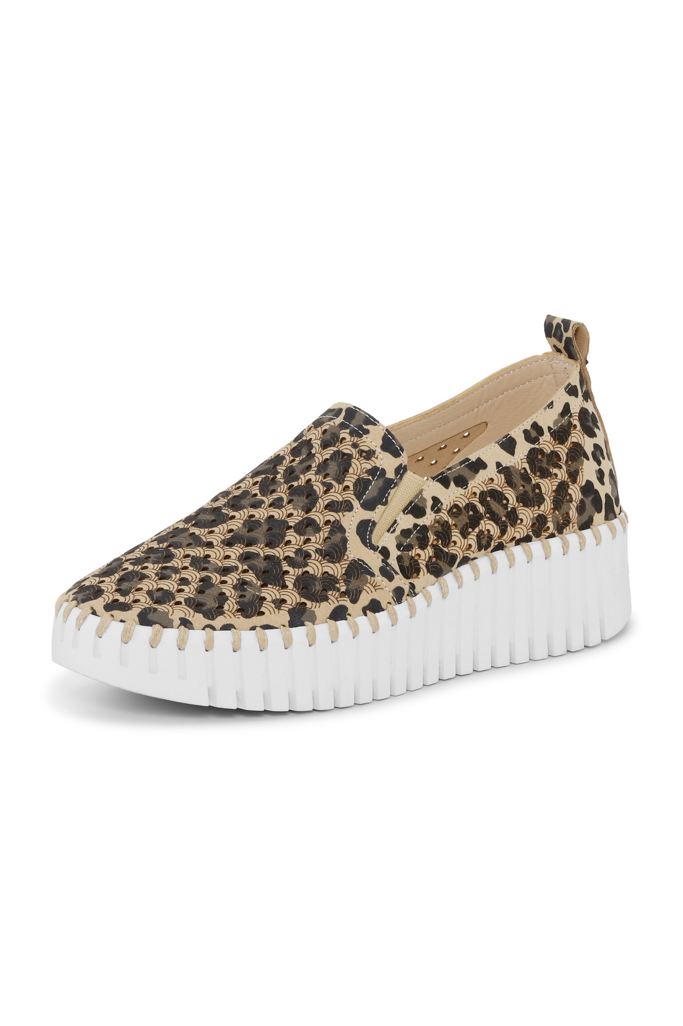 New TULIP wedge with classic leopard print upper