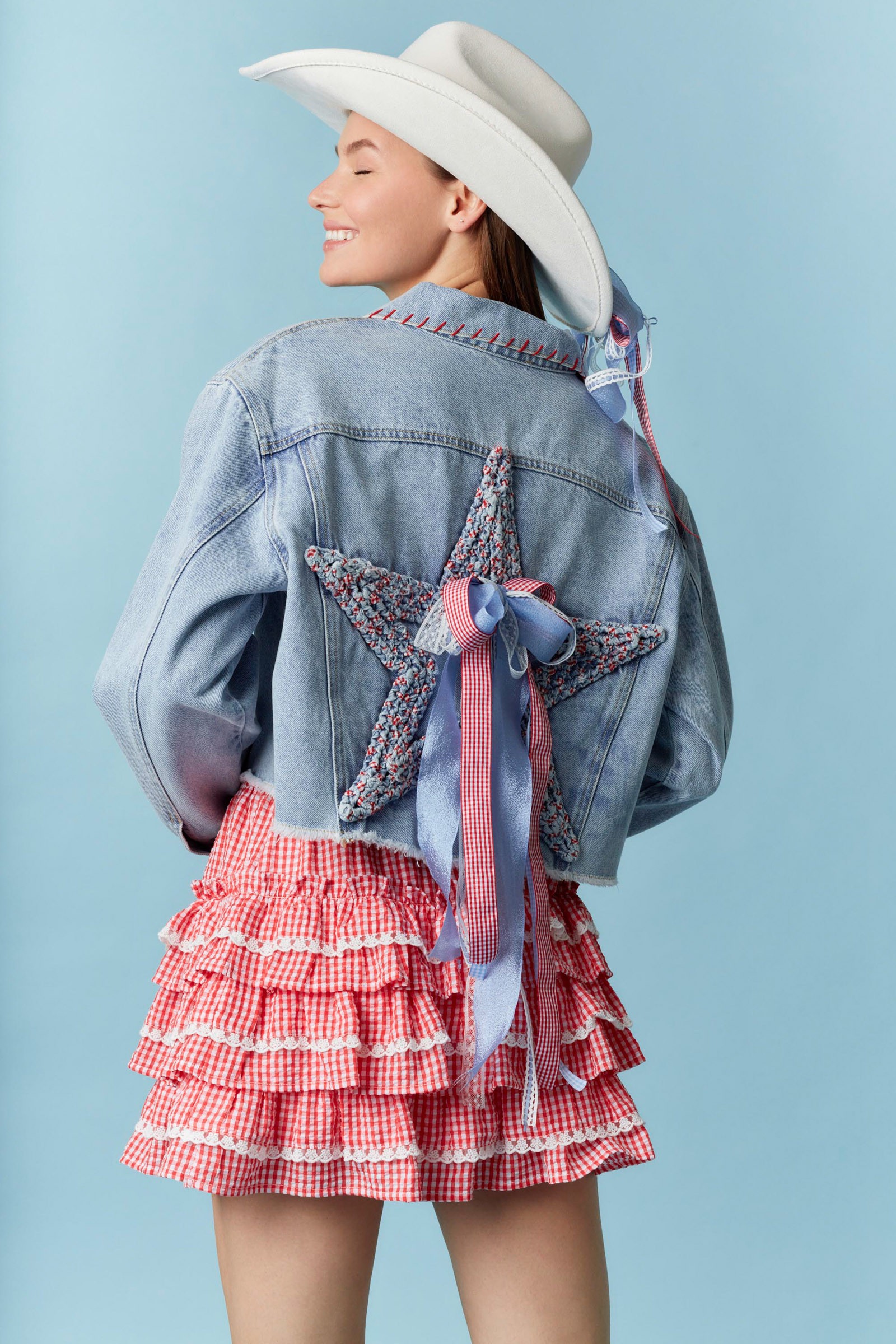 Bow Denim Jacket
