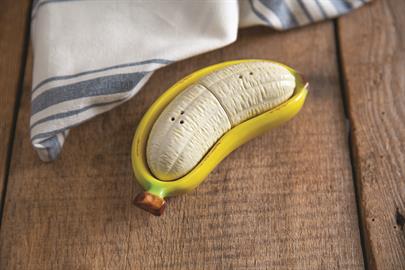 Peeled Banana Salt & Pepper Shakers