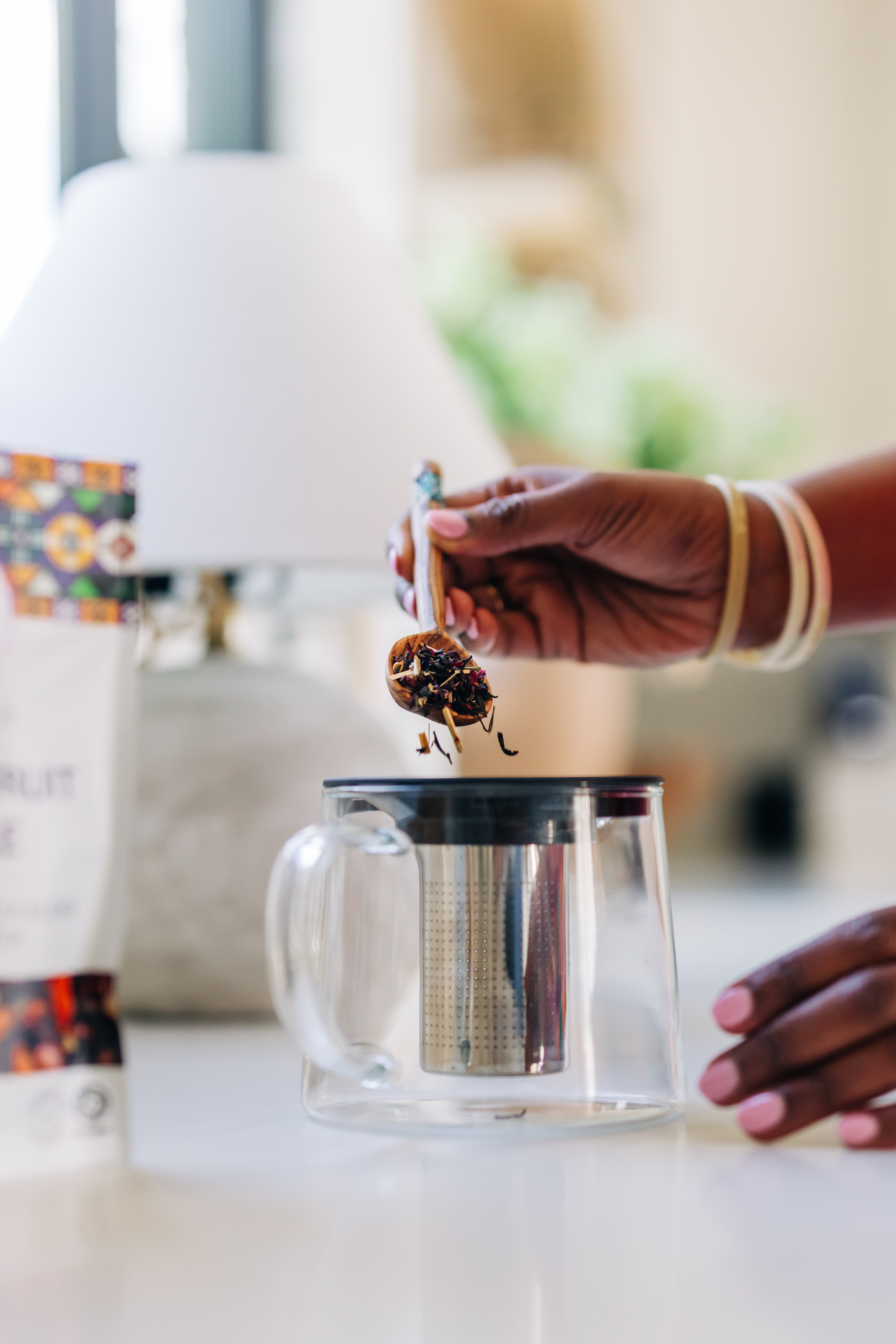Brewing our Premium Loose leaf Tea
