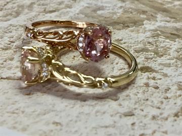 Padparascha Sapphire Rings