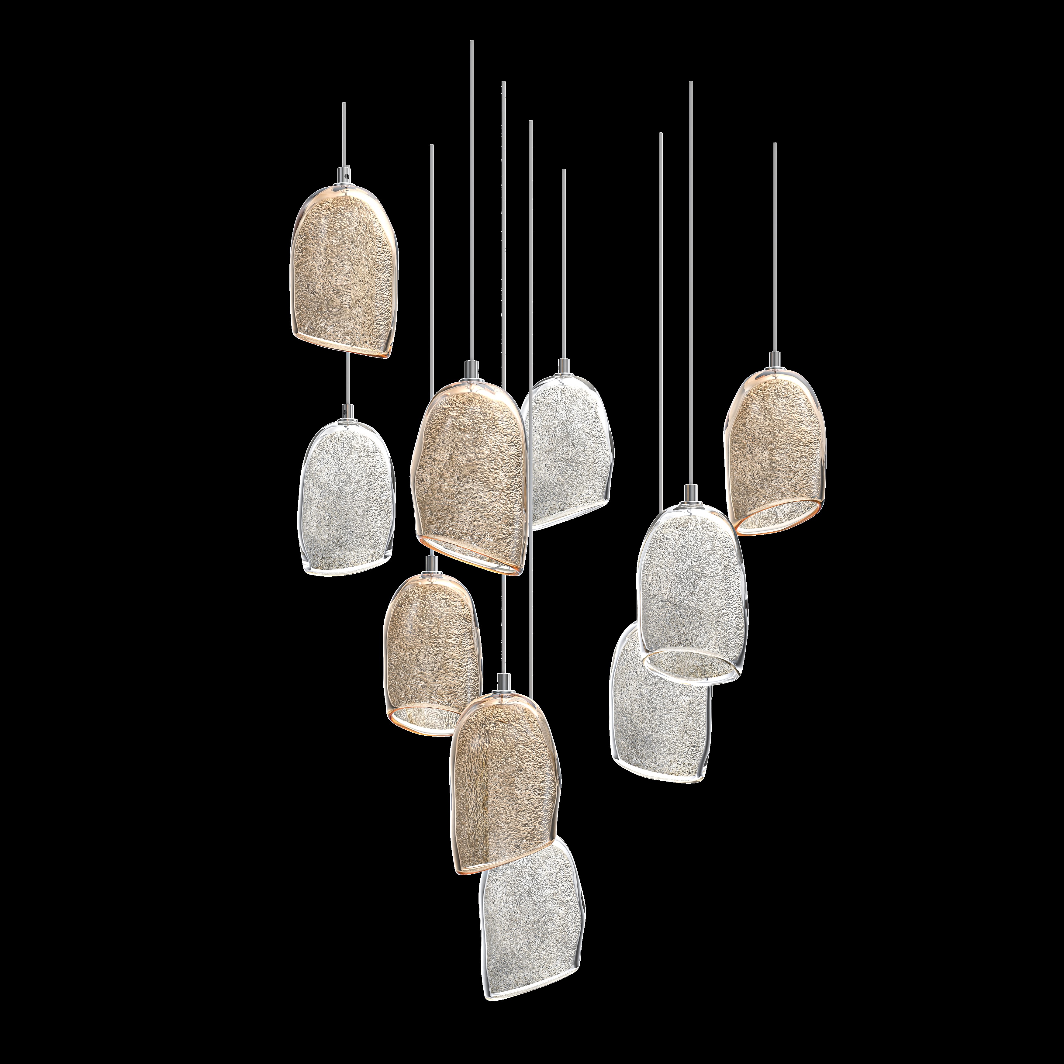 Star Dust Crystal Pendant for interior of the lobby, living room, staircase, entranceway