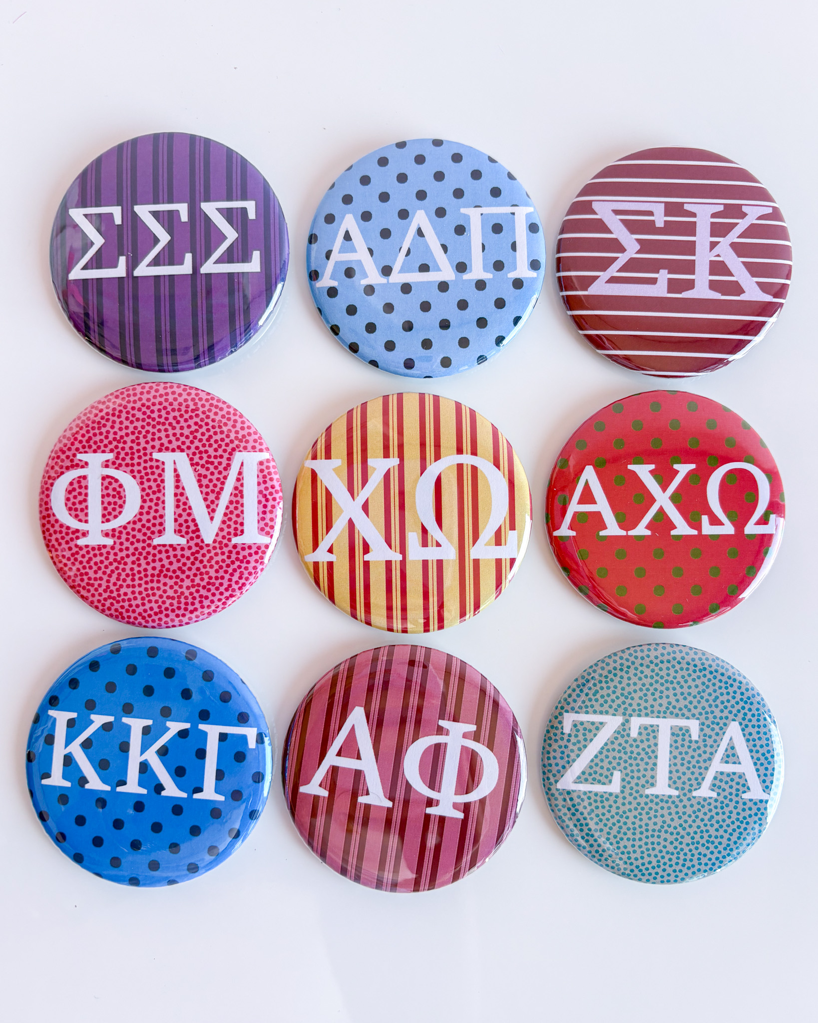 This is one of our newest sorority designs! We are licensed for 20+ Panhellenic organizations!