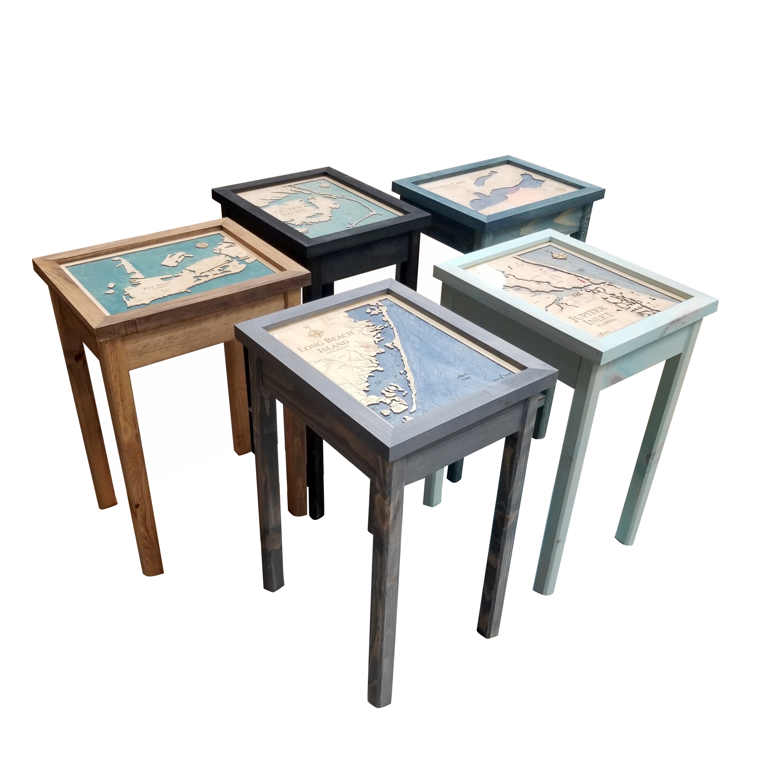 Coastal Home Decor Accent Table Grouping