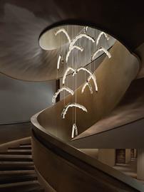 beautiful  14 pendants LED light in gold , cable height: 10-12 feet