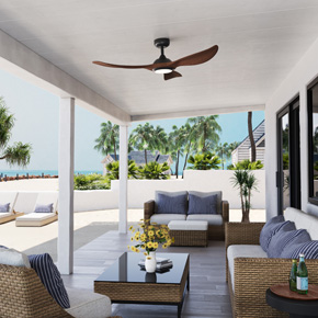 Transform your living space into a cool, contemporary retreat with the Wynleaf 52" LED Indoor/Outdoor Ceiling Fan.