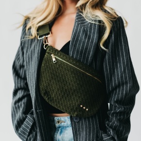 The Suede Westlyn Woven Bum Bag adds a playful twist to everyday style with its soft suede feel, eye-catching woven pattern, and four rich color options!
