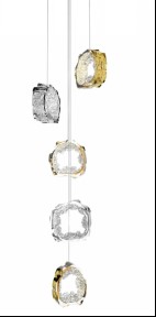  Color: crystal/crystal + whiskey Diameter: 260 mm (10,24 in) Height: 930 mm (36,61 in) Weight: 4 kg Light source: 2 x GU