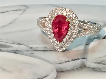 Natural Ruby Diamond Ring