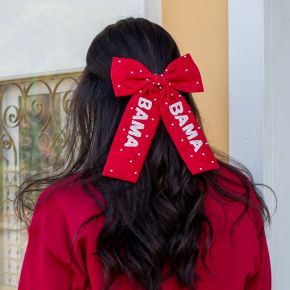 Beaded Hair Bow