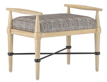 Perrin Tweed Natural Ottoman