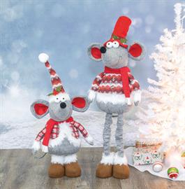 Christmas Mouse Stretch Leg 2 Asst.