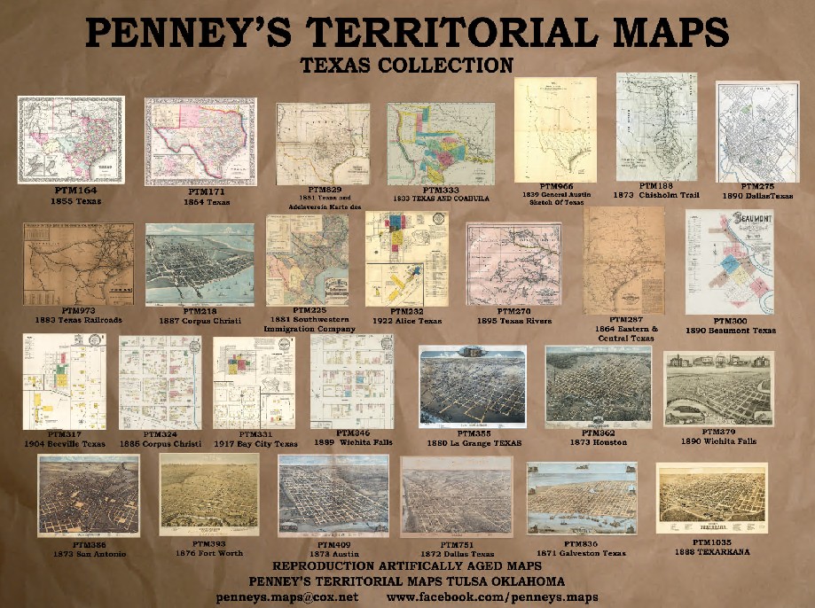 Available Texas Maps