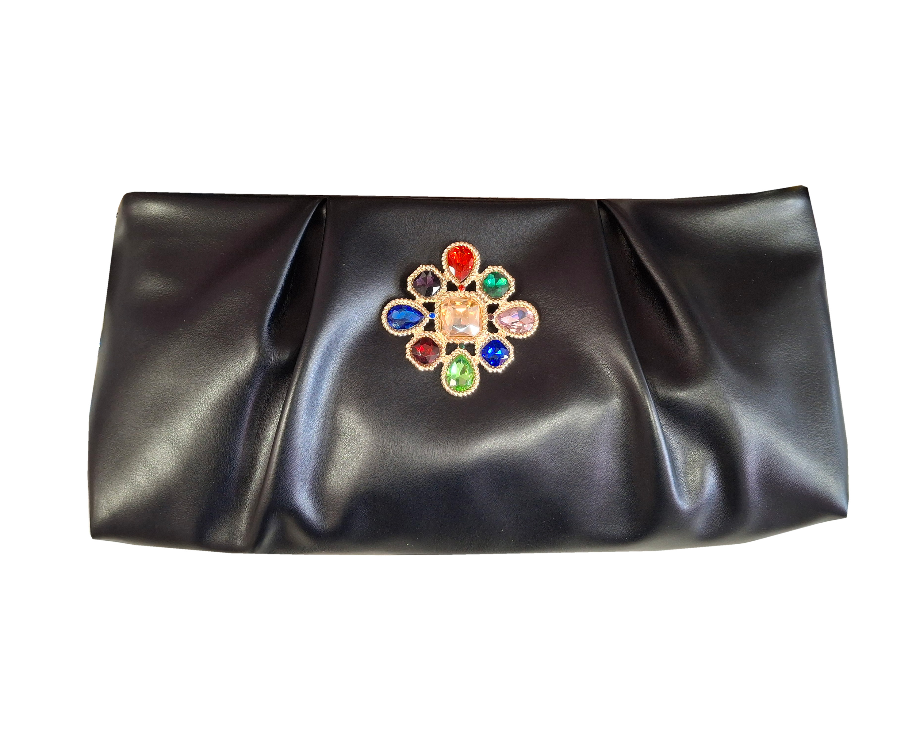 Beautiful Timmy Woods Connie Black Vegan Leather Handbag 