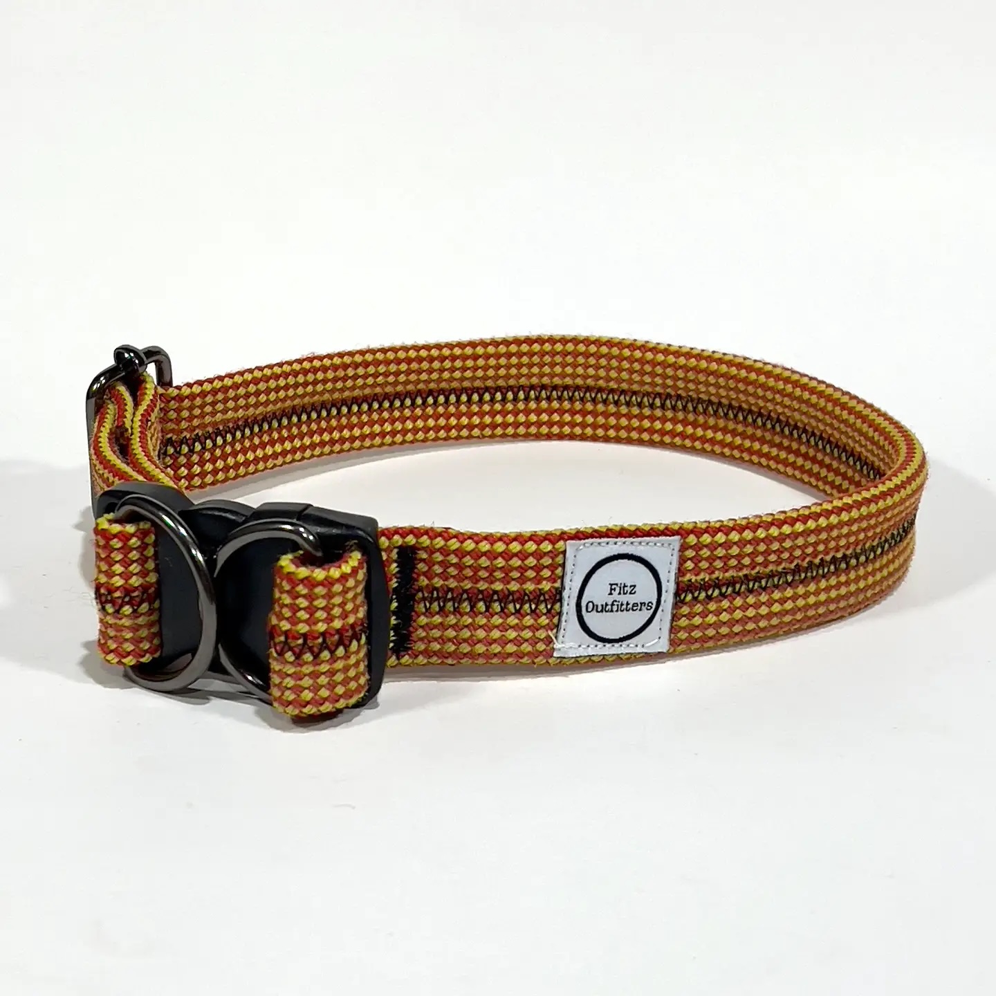 Dog collar made from retired climbing rope