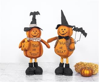 Witchy Trick-or-Treat Pumpkin Stander 2 Asst.