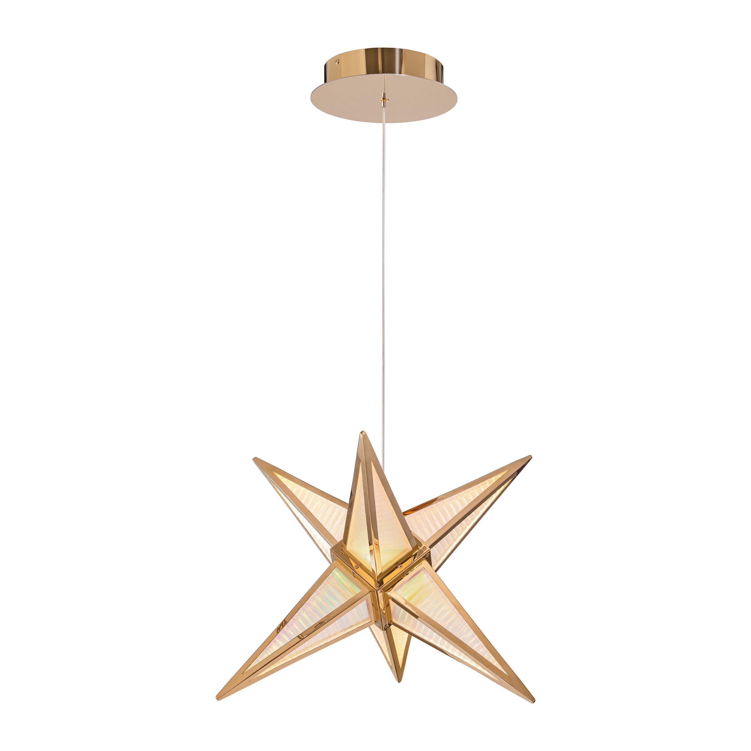 Spectrum 18" Pendant in Rose Gold Finish, part of the Spectrum Luxury Collection