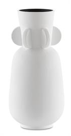 Happy 40 Wings White Vase