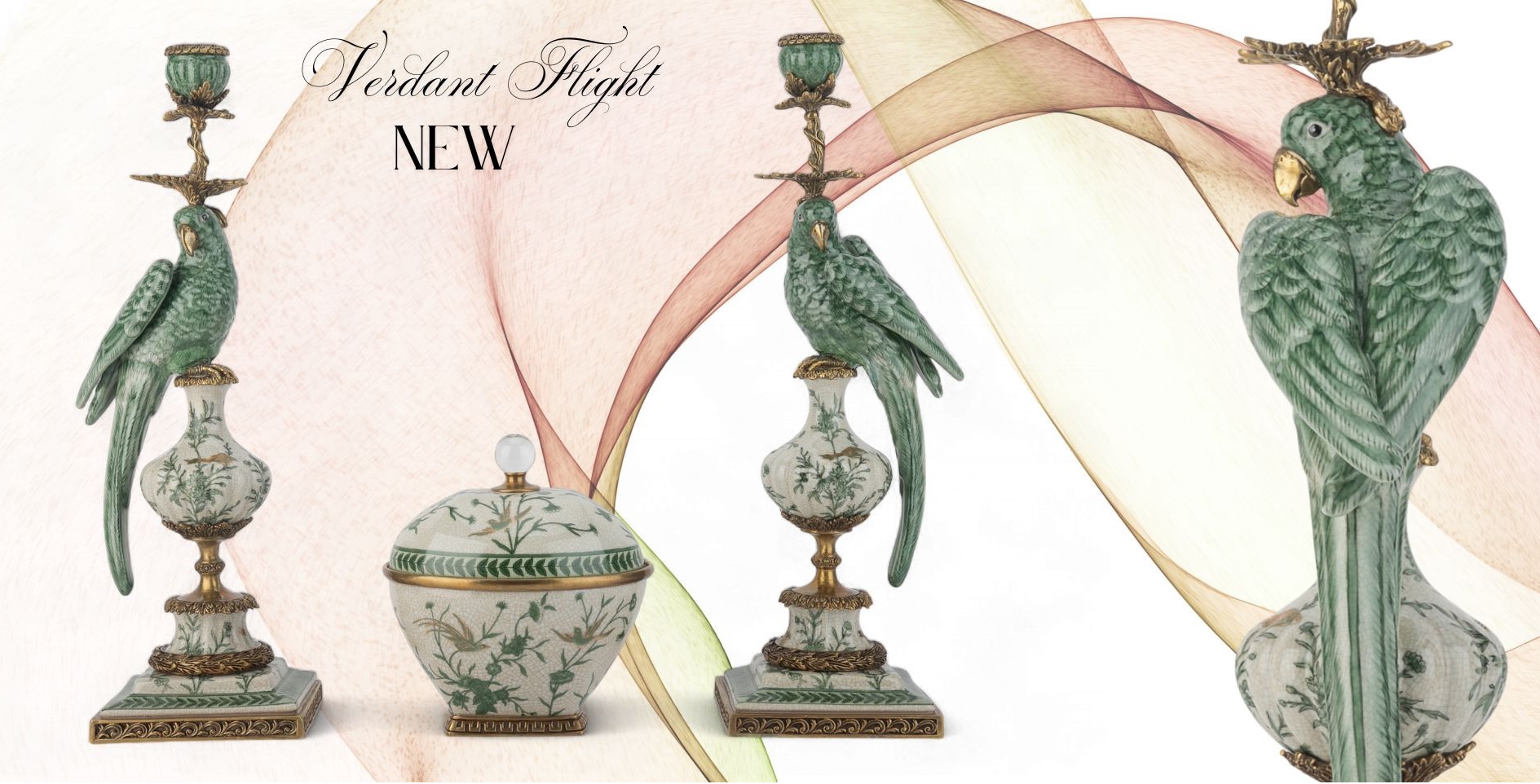 Exclusive designs of bronze ormolu and porcelain 