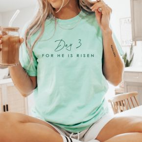 Island Green Tee with Dark Green Graphic