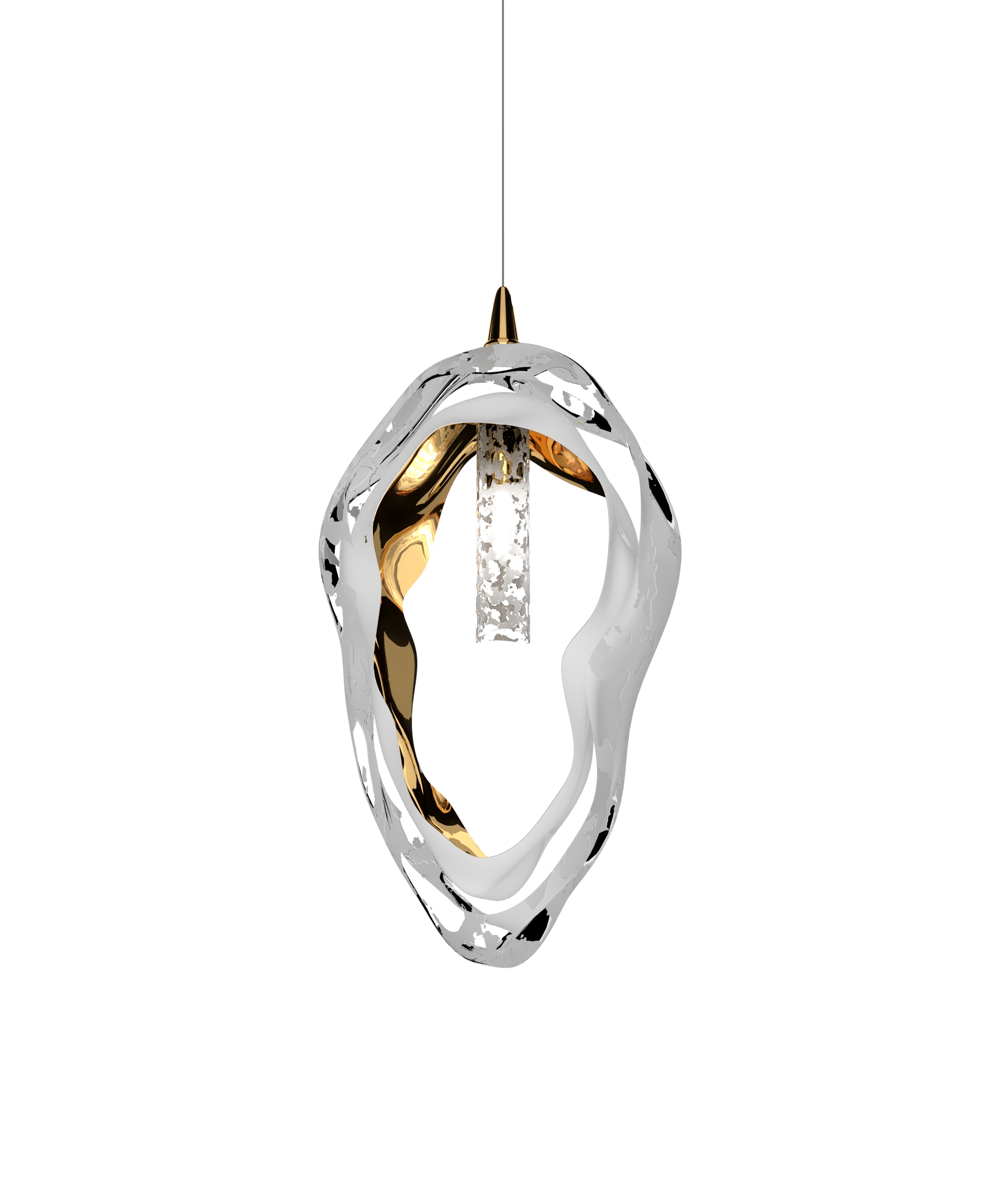 Color: crystal + opal + gold + French embossing Width: 180 mm (7,09 in) Height: 340 mm (13,39 in) Depth: 68 mm (2,68 in) Weight: 3 Kg Light source: 1 x G9