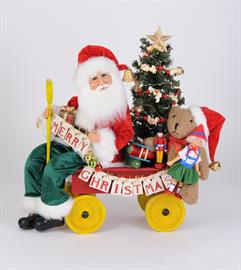 Lighted Merry Christmas Wagon