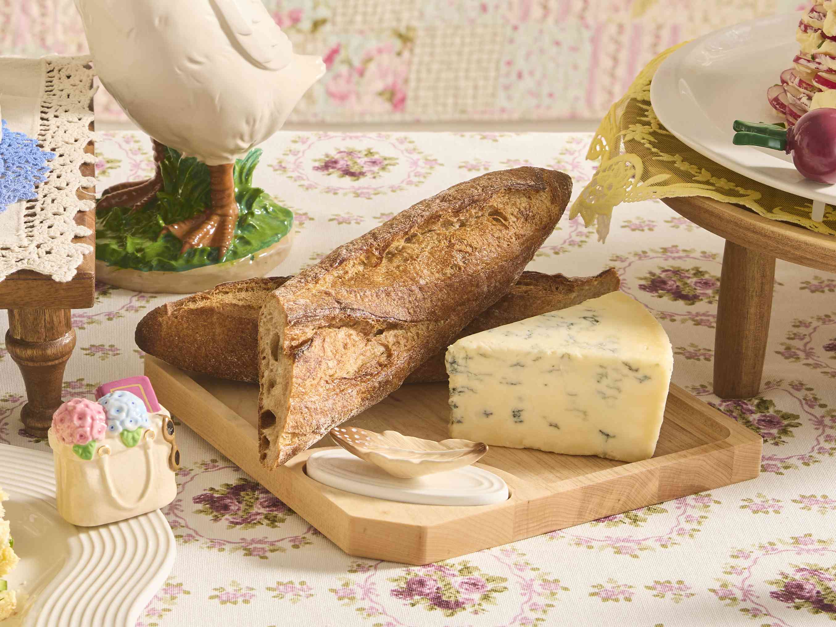 crafted in vermont by the artisans at J.K. Adams, this maple cheese board features a carved groove border perfect for keeping cheeses and small bites neatly in place.