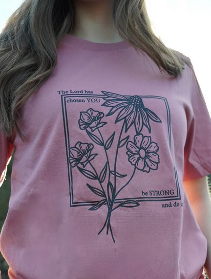 Be strong flower box mauve w/ grey text