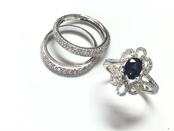 Sapphire and Diamond Ring