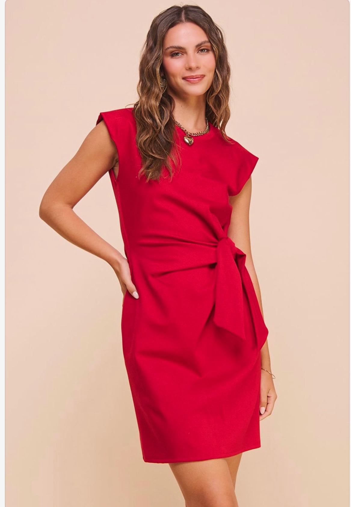 Stunning Red Dress from KLD, comes in several colors.