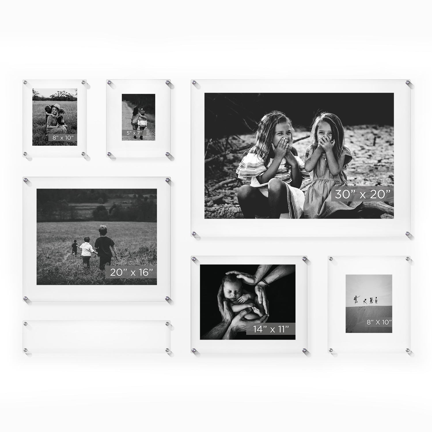 The Mondrian 59" Double Panel Wallscape blends modern design with function, turning any space into a bold, geometric showcase for art or photos.
