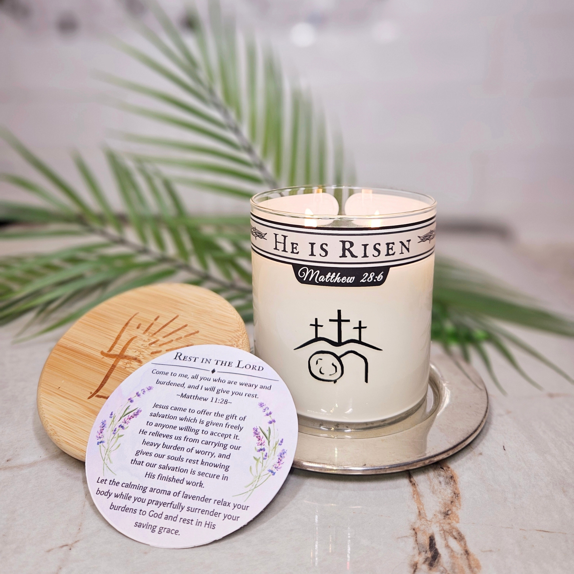 Natural Soy-Coconut Wax Reveal Easter Candle