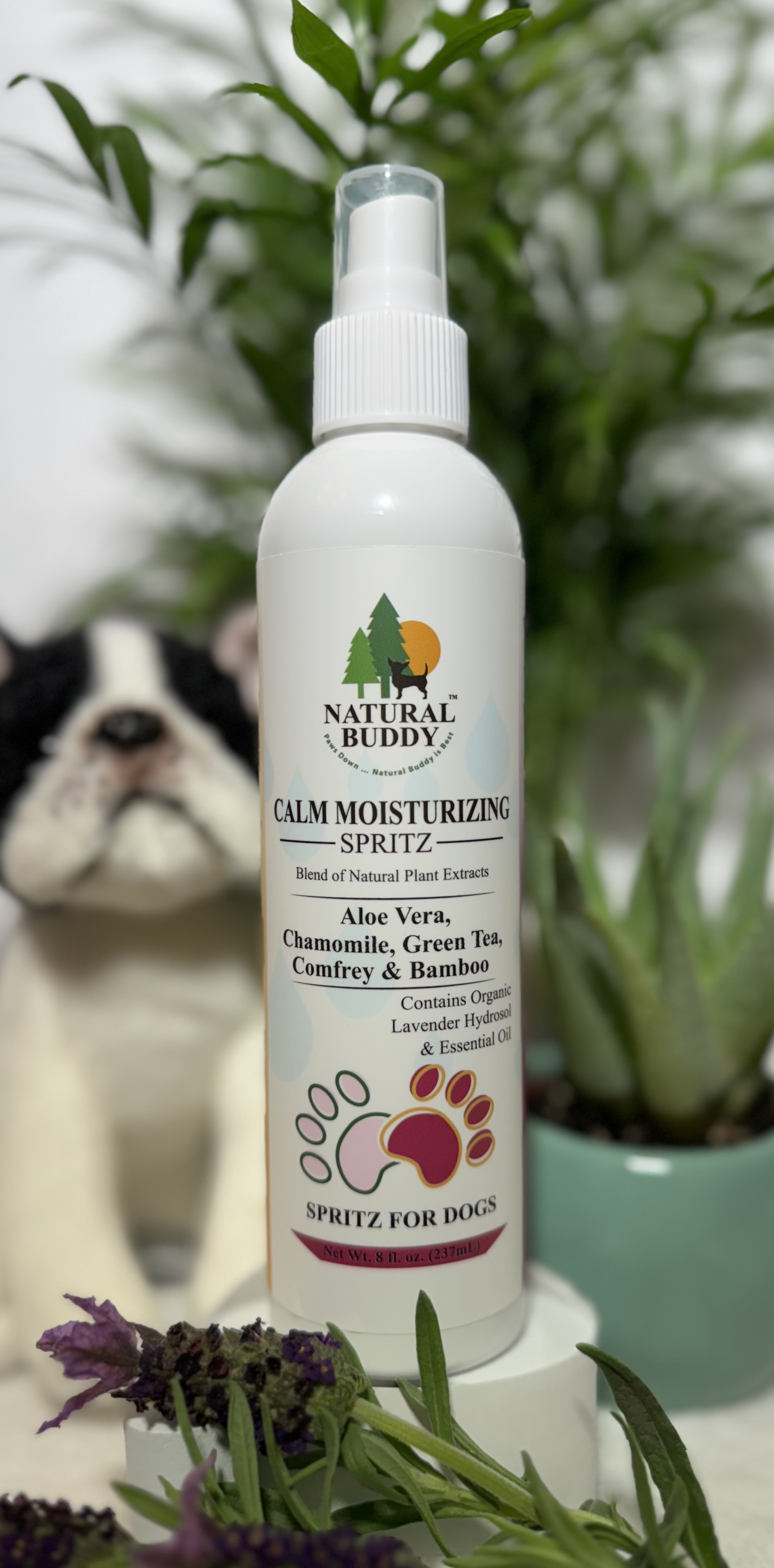 Calming properties with lavender scent