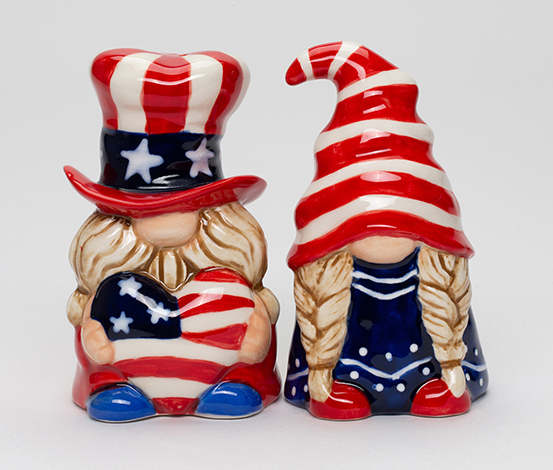 Patriot Gnome Salt and Pepper 3 5/8"H
