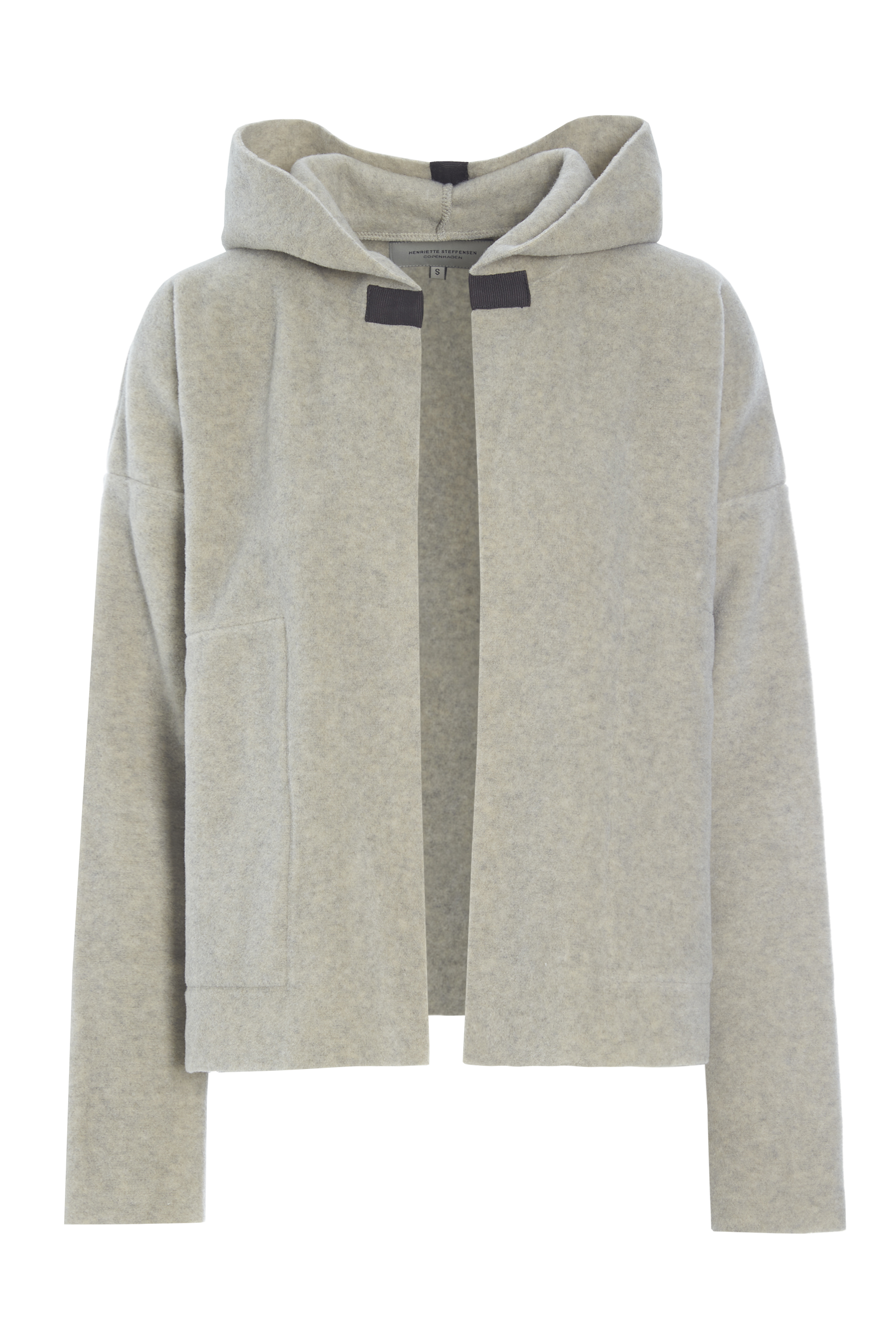 Sporty cropped hoodie cardigan 
