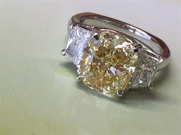 Fancy Yellow Diamond Ring