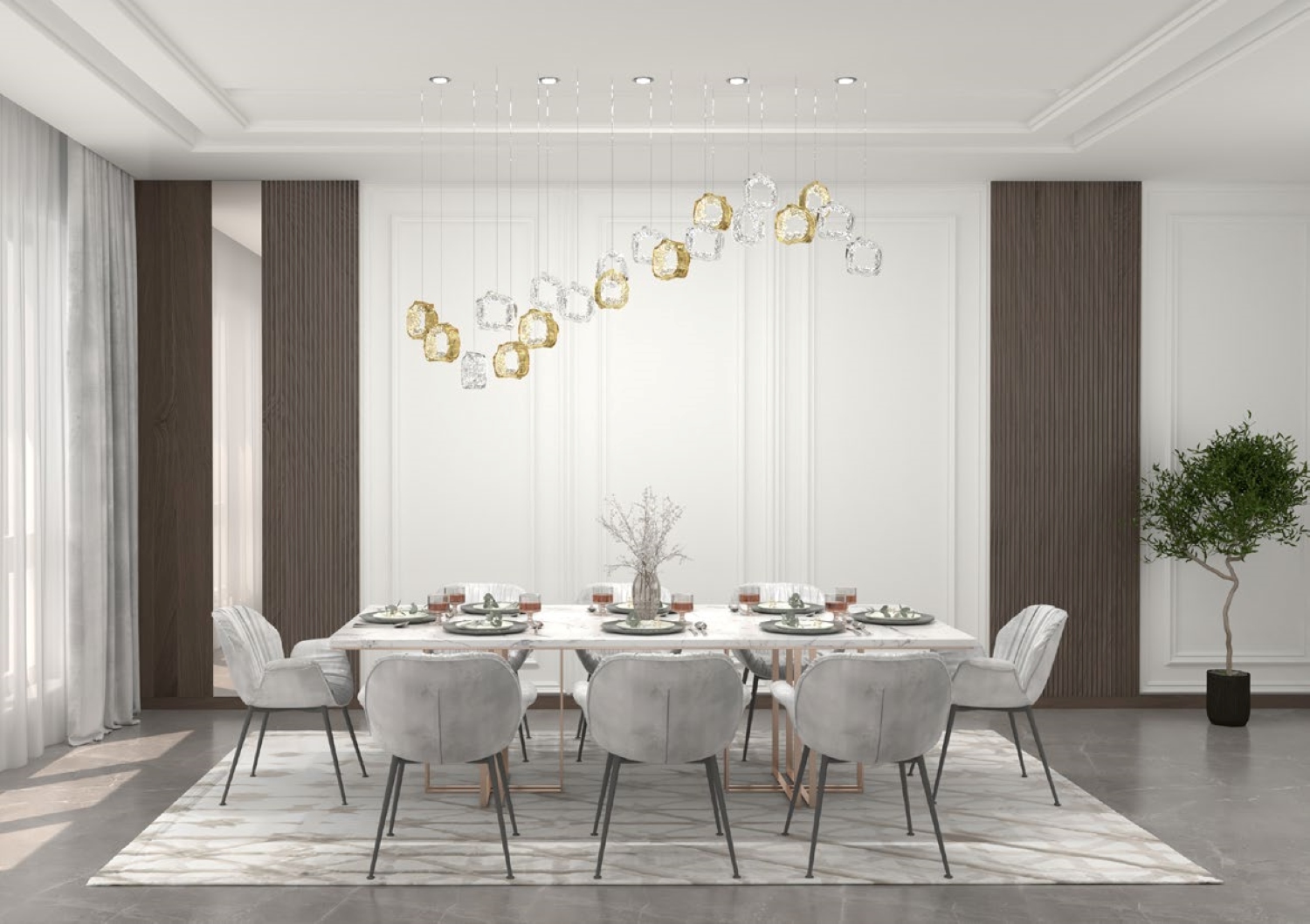  Colour: crystal/crystal + whiskey Length: 1900 mm (74,80 in) Width: 450 mm (17,72 in) Height: 800 mm (31,50 in) Weight: 16 kg Light source: 5 x GU10