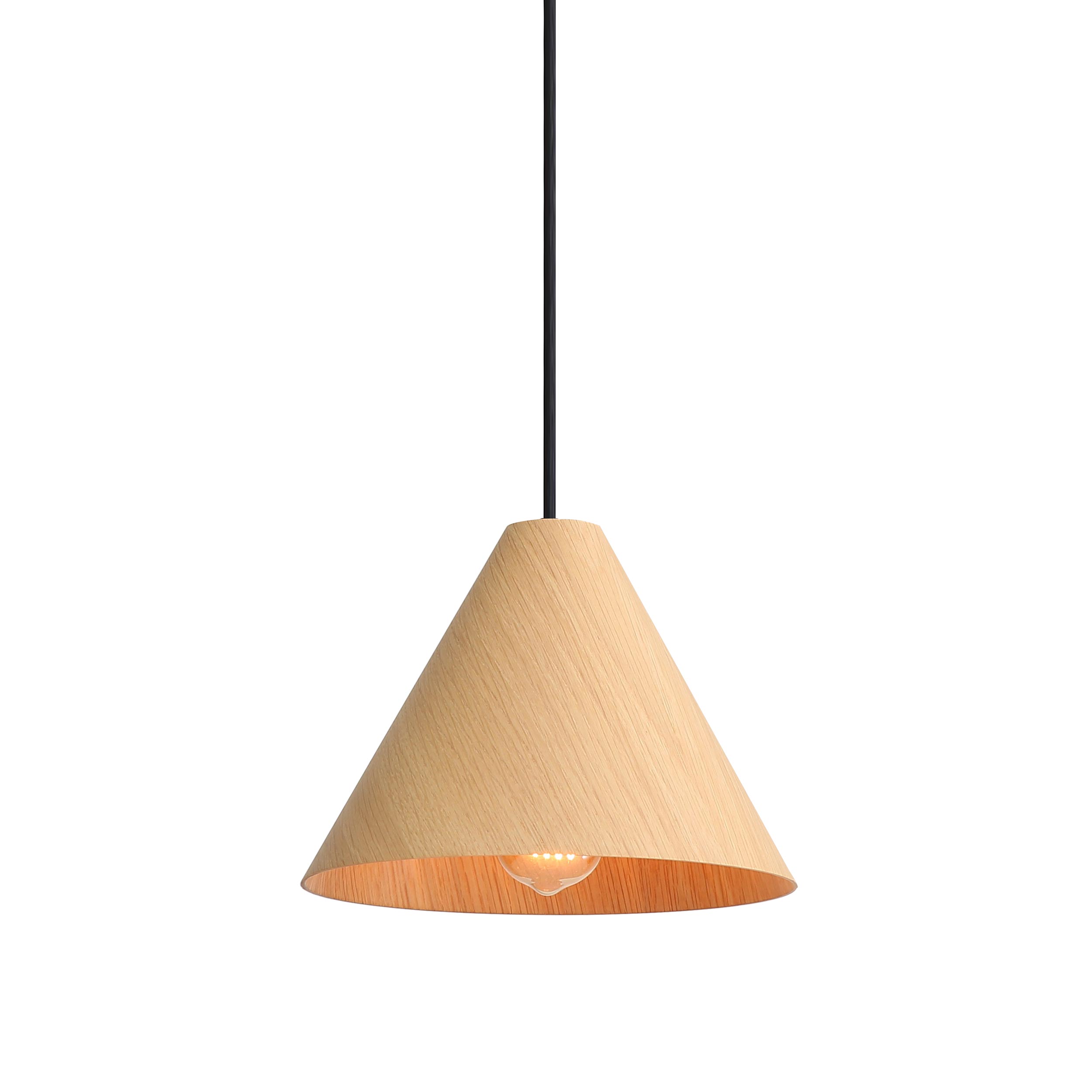 Conique 10" Pendant - Light Walnut