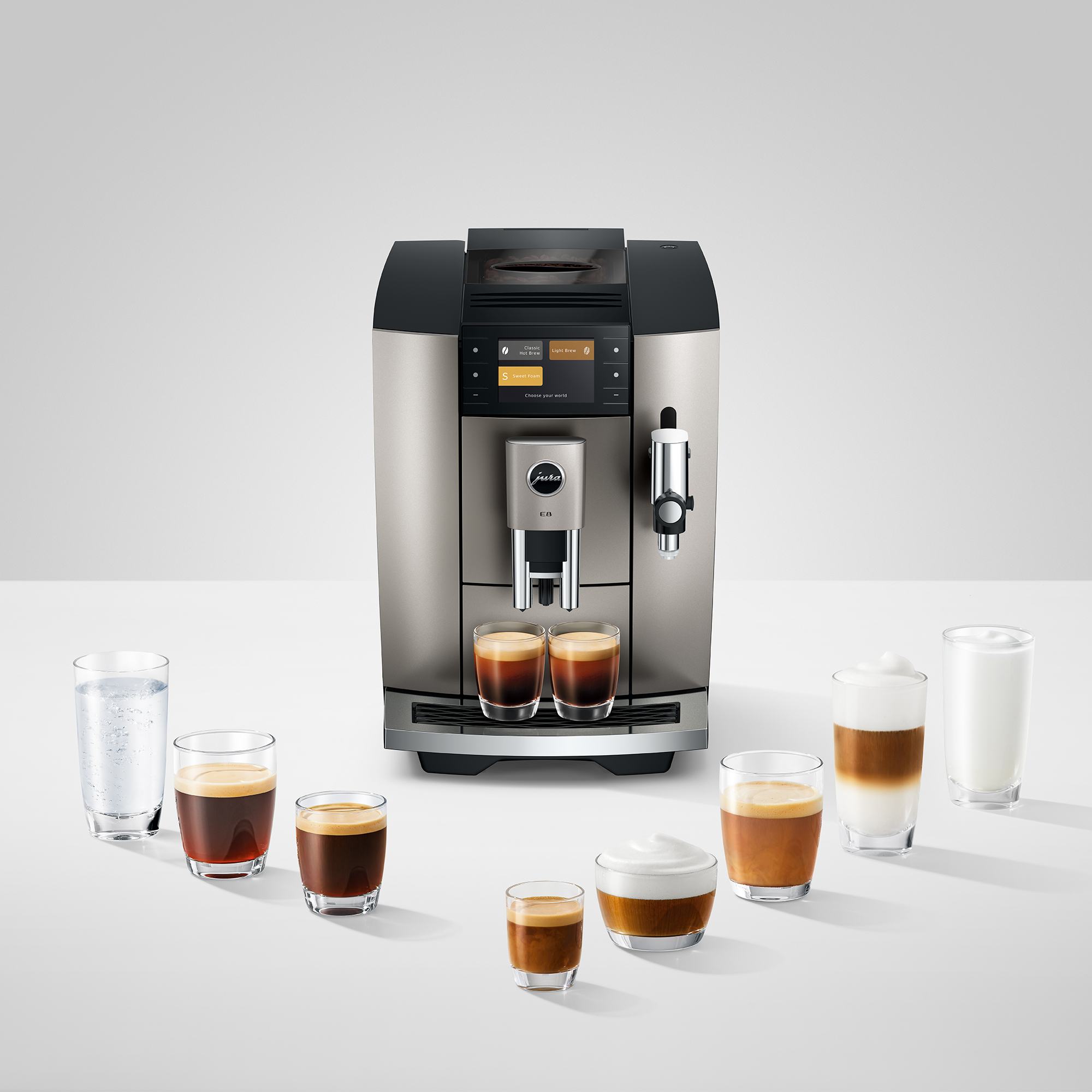 JURA E8 Midnight Silver