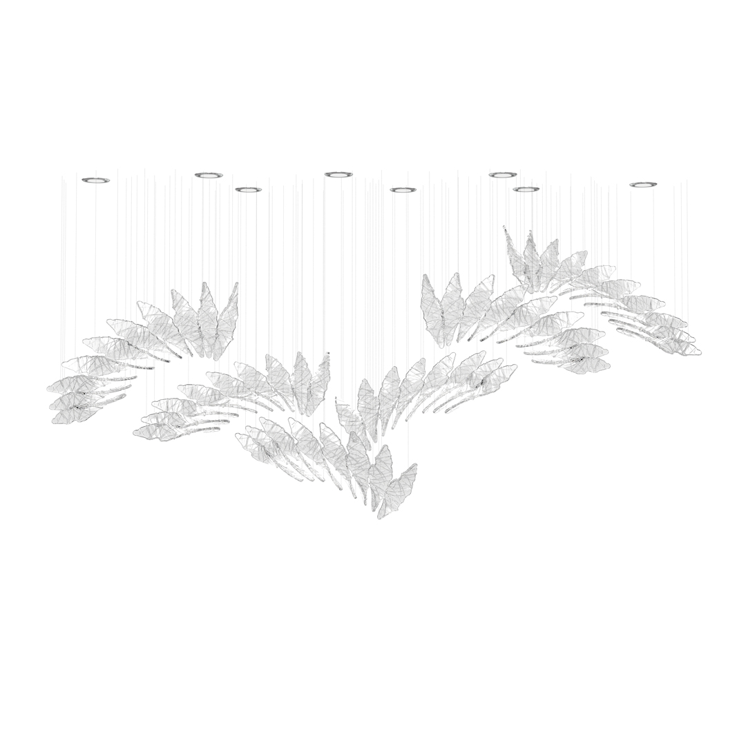  Color: crystal  Length: 1950 mm (76,77 in)  Width: 480 mm (18,90 in)  Height: 880 mm (34,65 in)  Weight: 13,5 kg  Light source: 8 x G10
