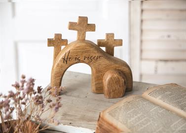 Wood Crosses and Tomb Decor