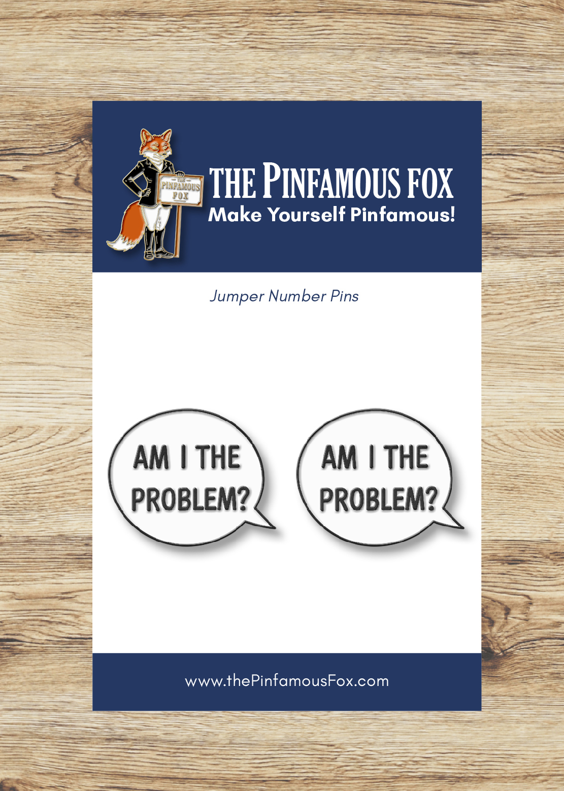 This cheeky pin set makes a great addition!!