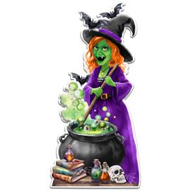 70"H X 34"L WITCH/CAULDRON PORCH SIGN
