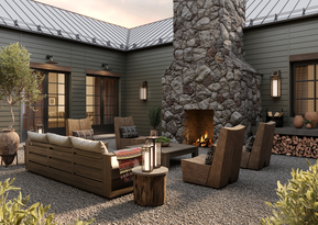 Sophisticated, streamlined silhouettes complemented by luxurious upscale finishes, elevating outdoor living.