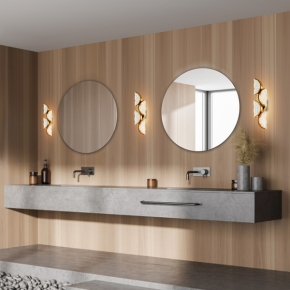 Featuring a luxurious brass finish, this wall fixture adds warmth and sophistication to any space.