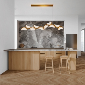 Featuring a rich brass finish, this chandelier exudes warmth and sophistication, making it a stunning focal point in any room.