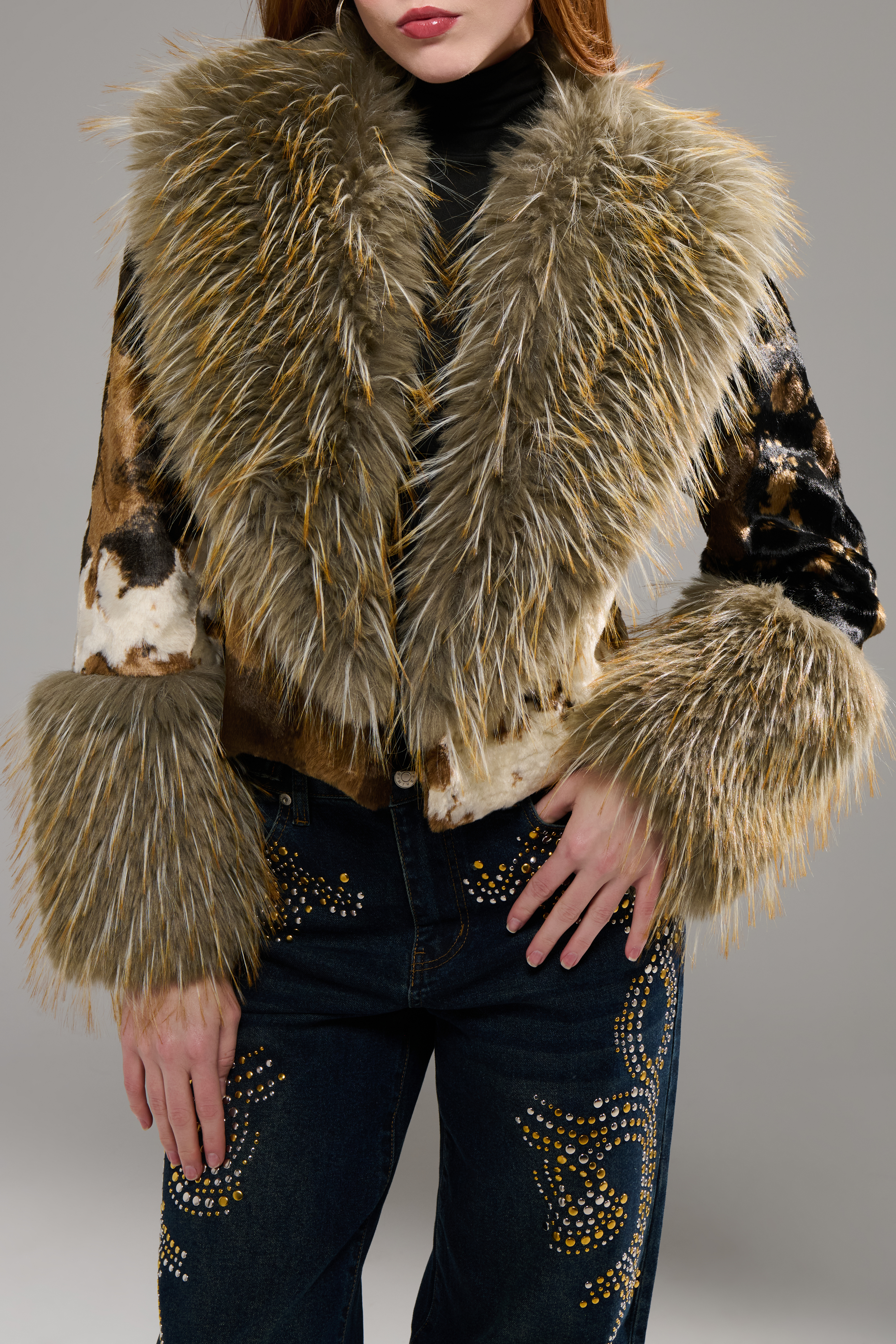 Cow Print with all the fur! 