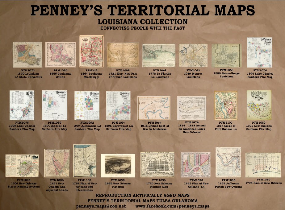 Available Louisiana Maps